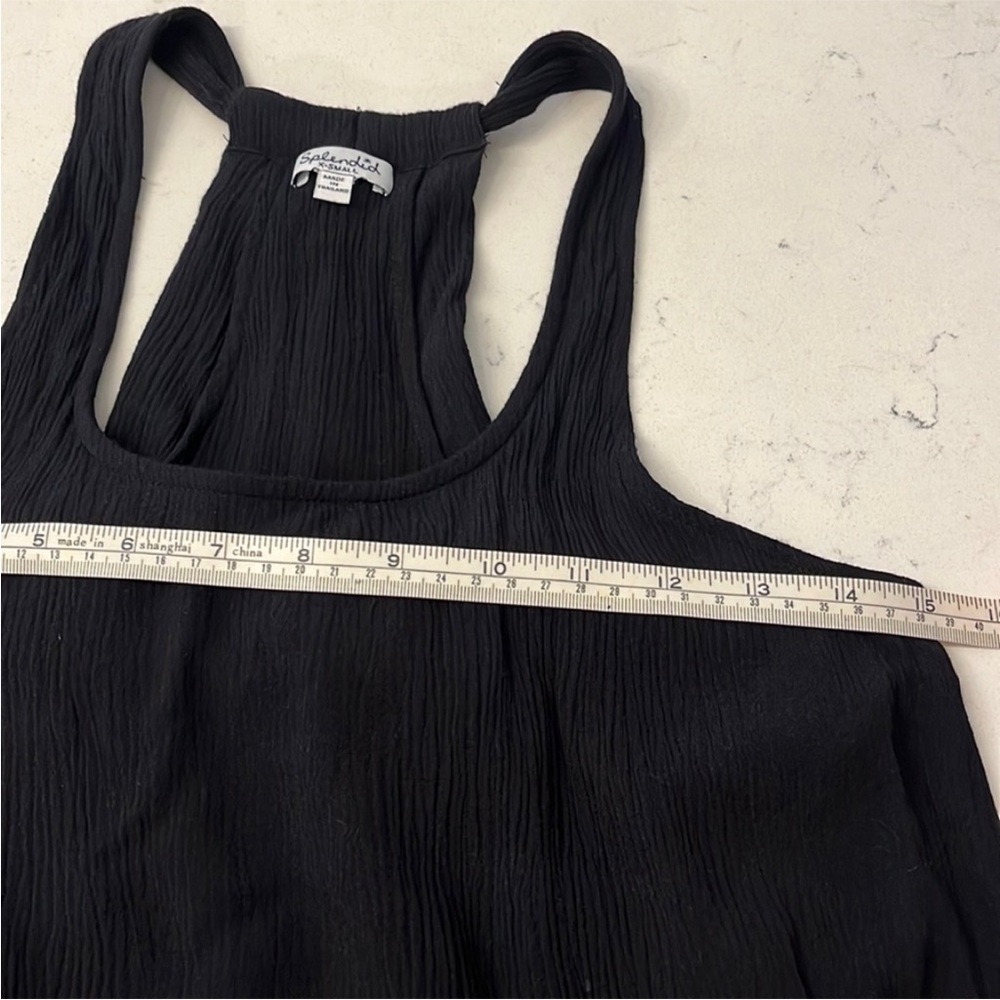 Gently Used Splendid Womens Solid Black Scoop Nec… - image 8